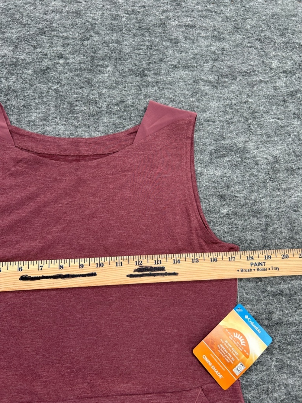 Columbia Women’s Antique Mauve Heathered Tank Top Dress Size Small - Picture 6 of 9